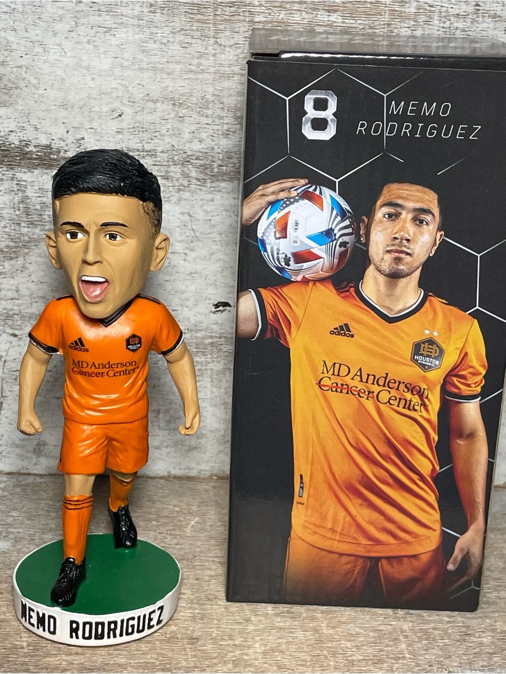 MLS Houston Dynamo Memo Rodriguez Bobblehead SGA Limited Edition Brand New